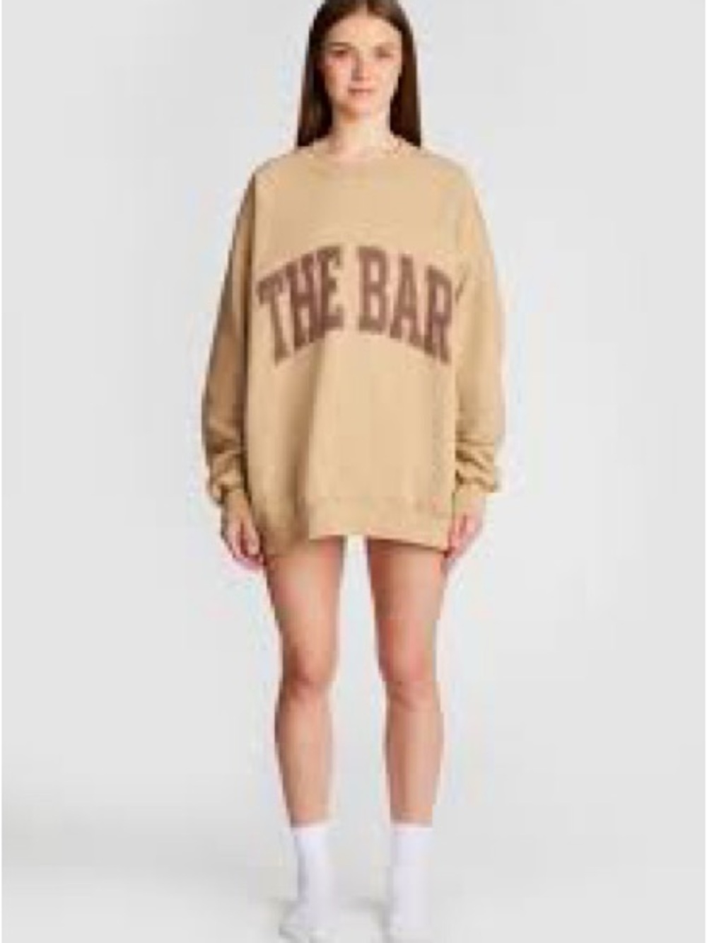 The Bar VARSITY SWEATSHIRT CHOCOLATE CHIP Sz L